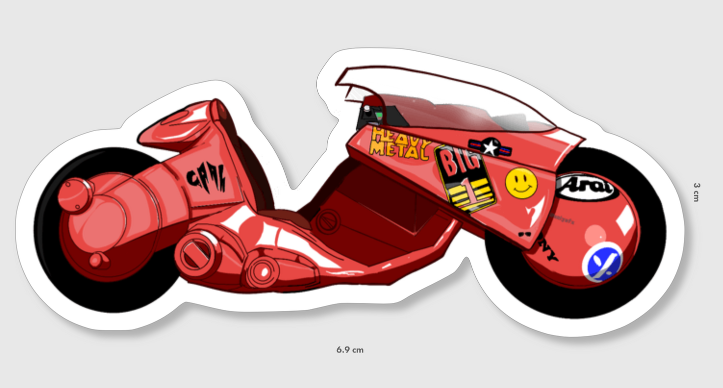Ash Gonzales Akira Motorcycle Sticker