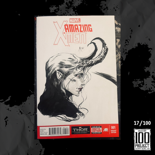 Darkchlyde Magik on X-Men Sketch Cover - The 100 Project