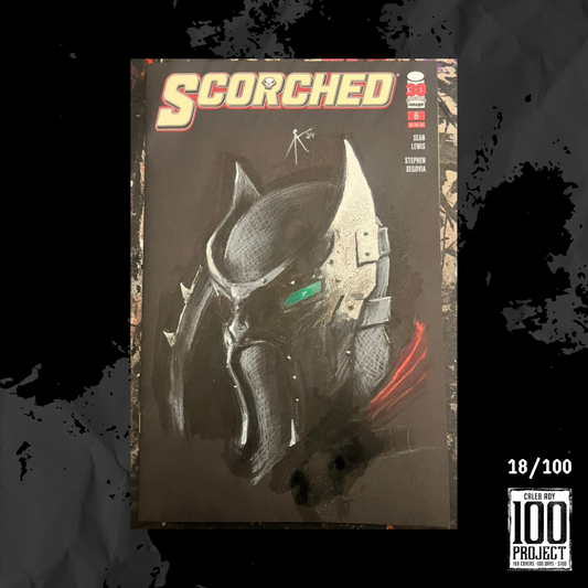 Mid-Evil Spawn on Scorched Sketch Cover - The 100 Project