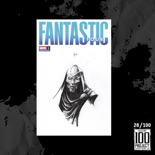 Dr. Doom on Fantastic Four Sketch Cover - The 100 Project