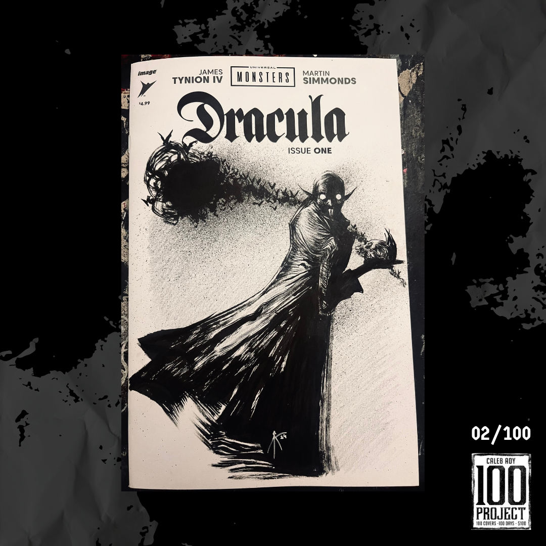 Nosferatu on Dracula Sketch Cover - The 100 Project