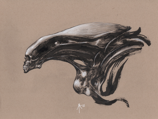 Xenomorph Hybrid Original Art