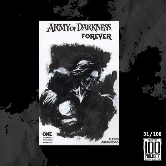 Darkness on Army of Darkness Forever Sketch Cover - The 100 Project