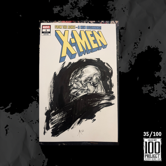 Apocalypse on X-Men Sketch Cover - The 100 Project