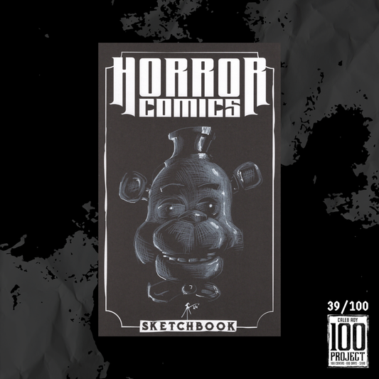 Freddy Fazbear on Horror Comics Sketch Cover - The 100 Project