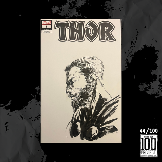 Thor on Thor Sketch Cover - The 100 Project