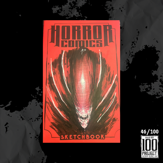 Xenomorph on Horror Comics Sketch Cover - The 100 Project