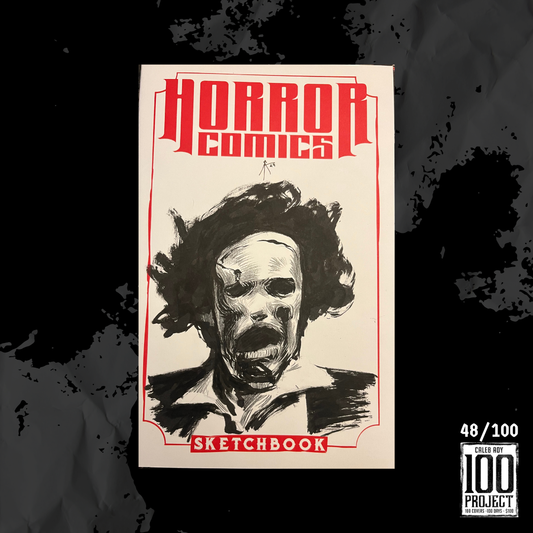 Leatherface on Horror Comics Sketch Cover - The 100 Project