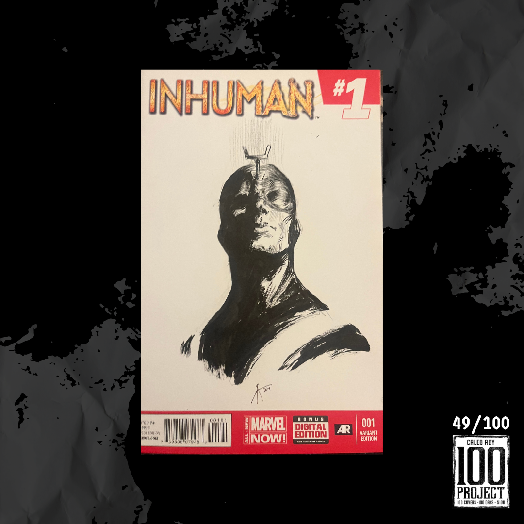 Black Bolt on Inhuman Sketch Cover - The 100 Project