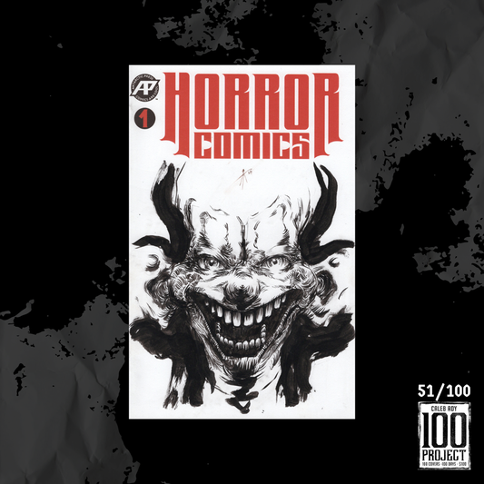 Killer Klown from Outer Space on Horror Comics Sketch Cover - The 100 Project