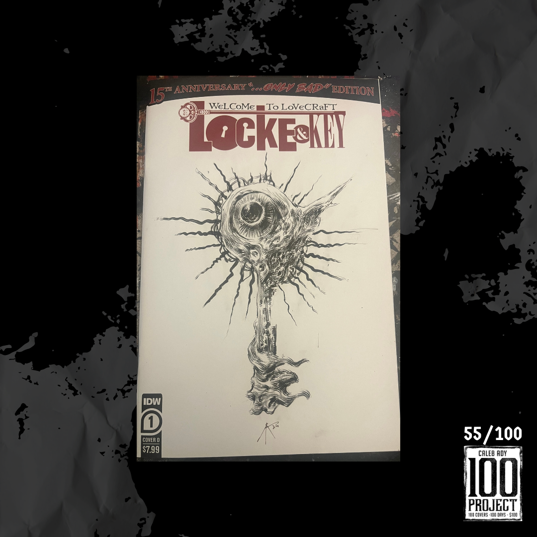 Lovecraft on Locke & Key Sketch Cover - The 100 Project