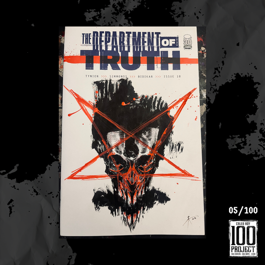 Star Faced Man on Department of Truth Sketch Cover - The 100 Project