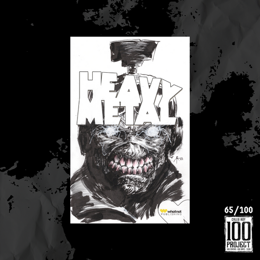 Eddy on Heavy Metal Sketch Cover - The 100 Project