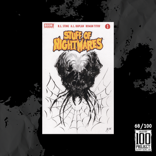 Skull Spider on Stuff of Nightmares Sketch Cover - The 100 Project