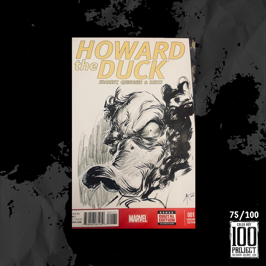 Howard on Howard The Duck Sketch Cover - The 100 Project