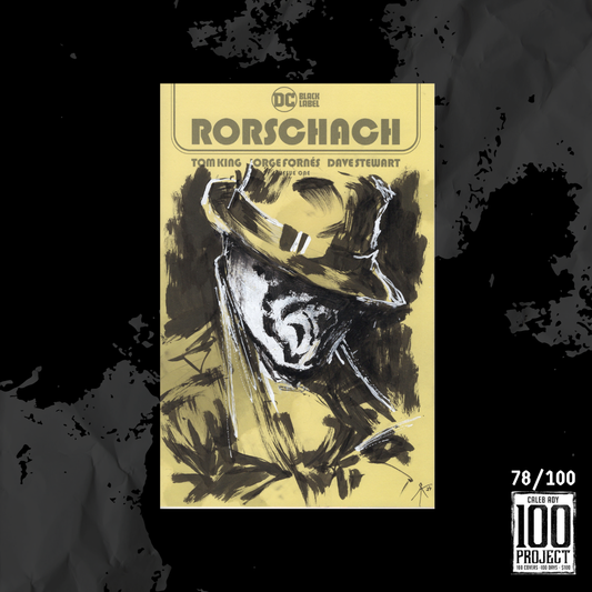 Rorshach on Rorschach Sketch Cover - The 100 Project