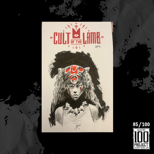 Princess Mononoke on Cult of the Lamb Sketch Cover - The 100 Project