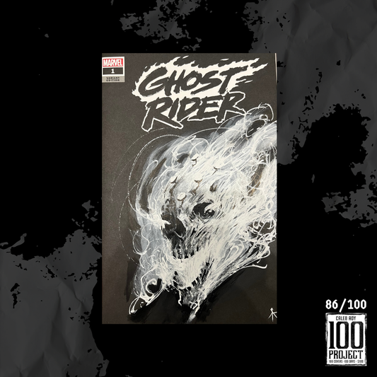 Ghost Rider on Ghost Rider Sketch Cover - The 100 Project