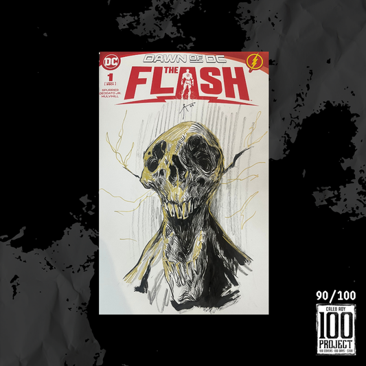 Black Flash on The Flash Sketch Cover - The 100 Project