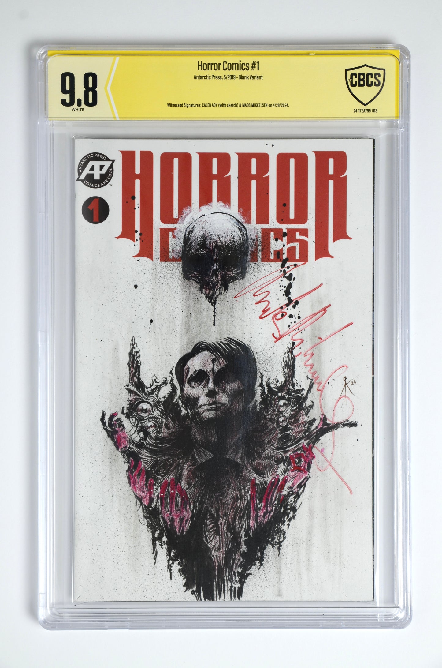 Hannibal Sketch Cover signed by Mads Mikkelsen!