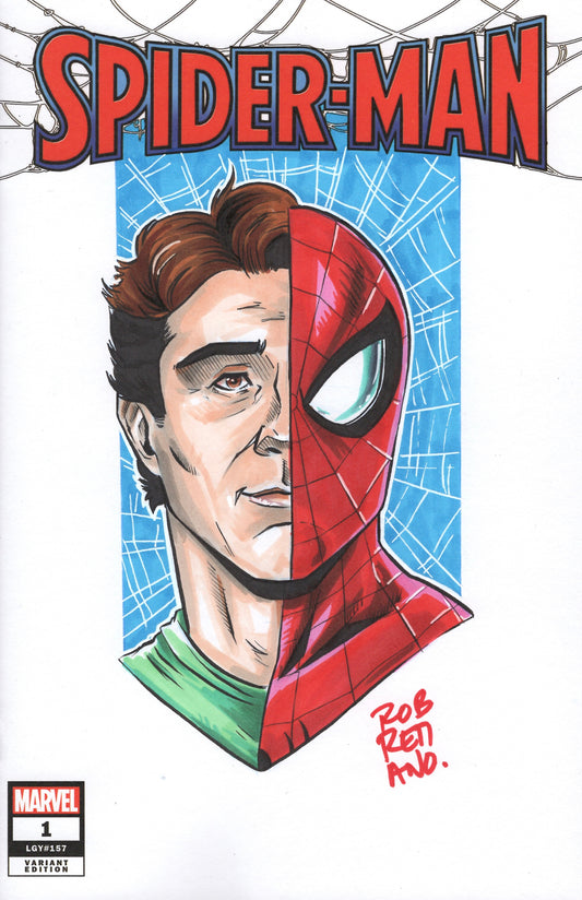 Peter Parker Spider-Man Sketch Cover