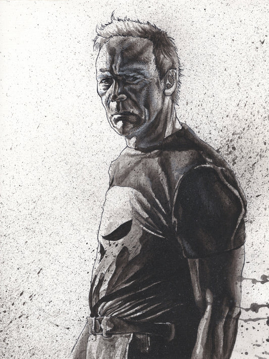 Clint Eastwood as The Punisher Original Art