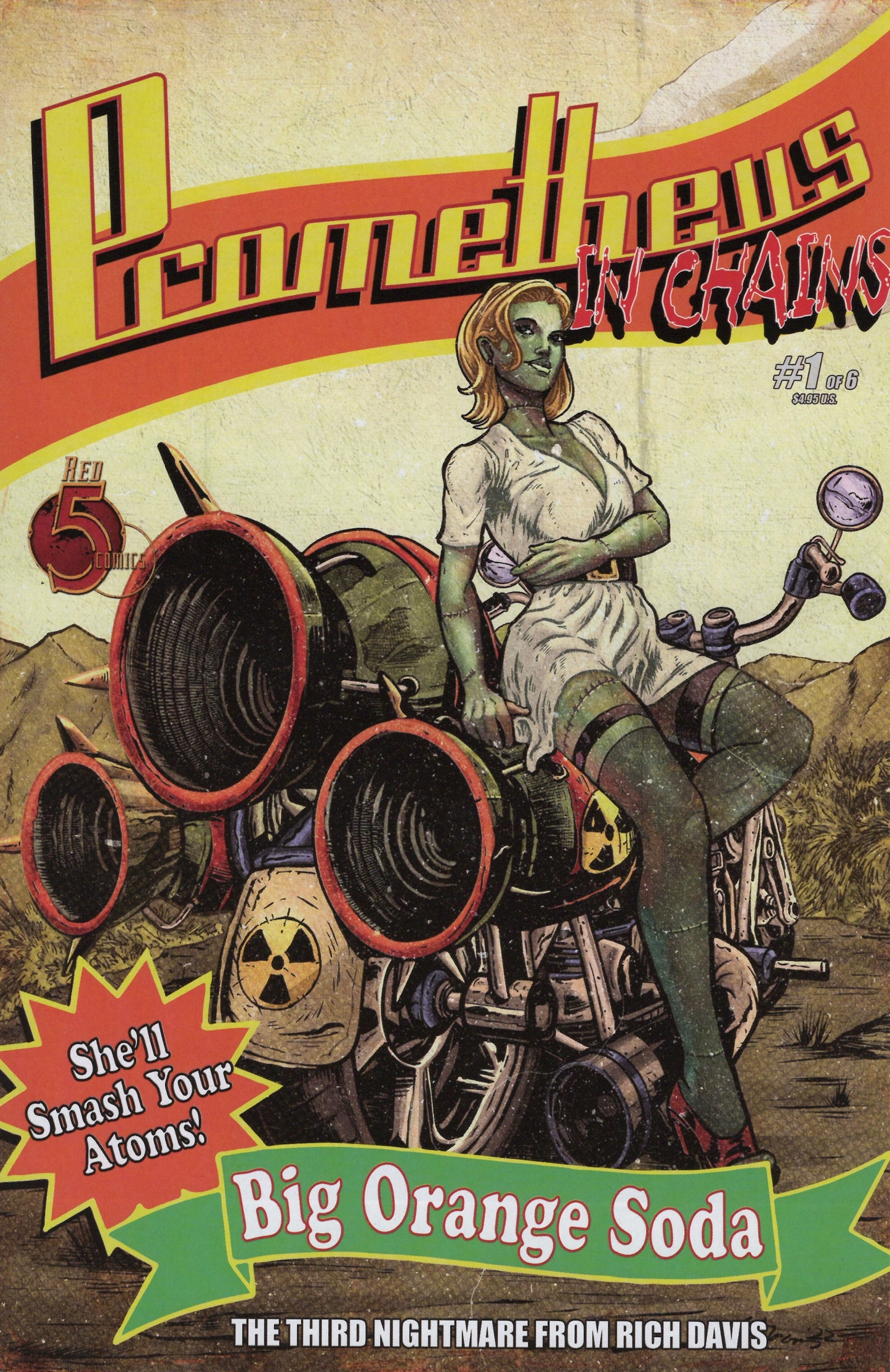 Prometheus In Chains #1: Big Orange Soda Variant Trade Cover