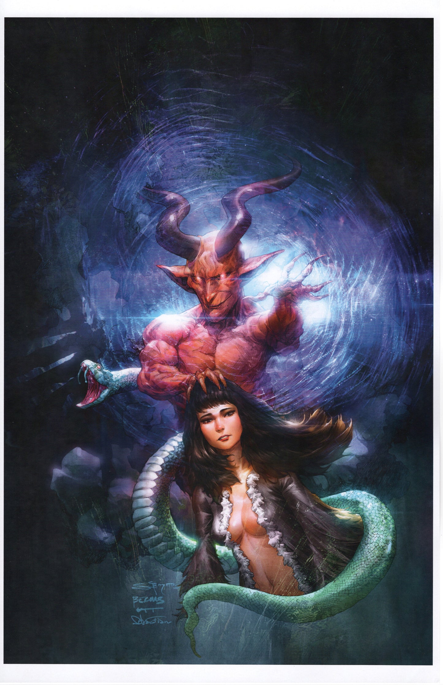 Cult of Dracula Print #1 by Sara Frazetta