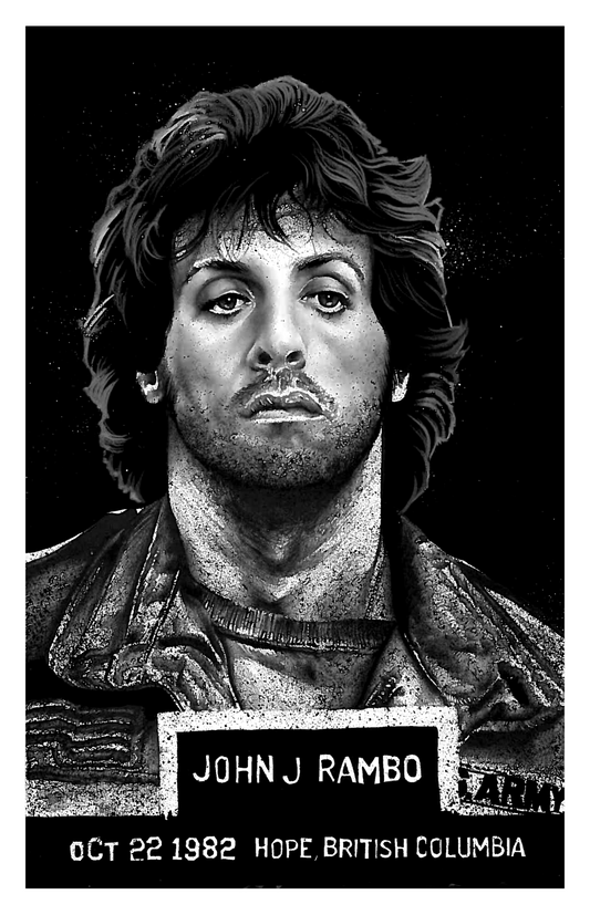 Sylvester Stallone "Rambo" Print