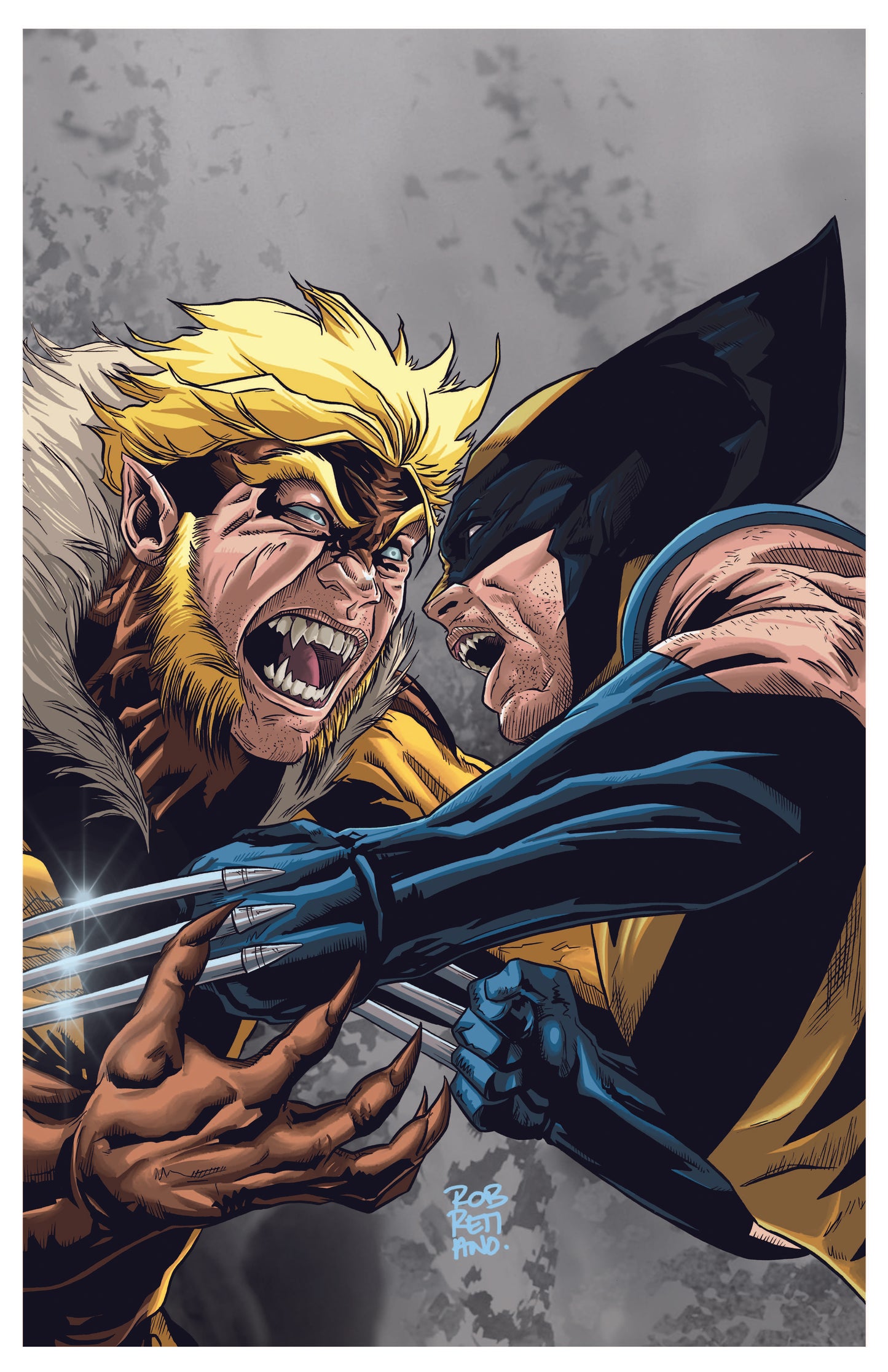 Wolverine vs. Sabretooth Print - SDCC Exclusive